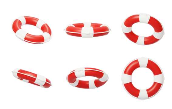 Summer swimming lifebuoy buoyancy water rescue 3D