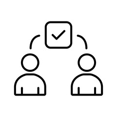 Conflict Resolution Icon Vector Illustratio, White Background