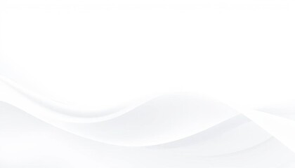 Clean white wave abstract background, modern minimalist design for website banner,  art,  vector
