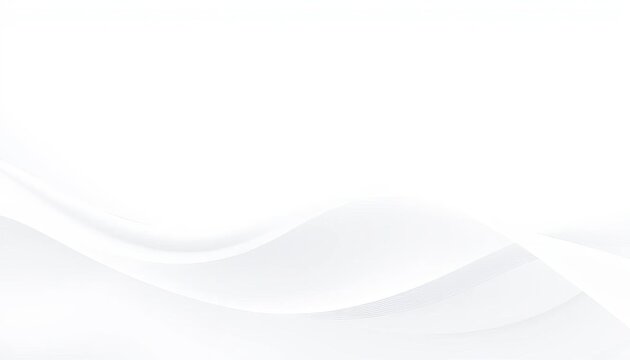 Clean white wave abstract background, modern minimalist design for website banner,  art,  vector