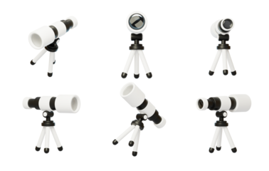 Stand upright monocular telescope 3D