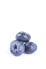 Fresh Big Blueberries Duo Berry Fruits from Yunnan Isolated on White Background