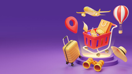 Travel Vacation Summer Leisure Activities Give back 3D