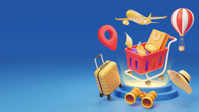 Travel Vacation Summer Leisure Activities Give back 3D