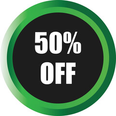 Go Green Round Button Icon for Online Business and Web Design
