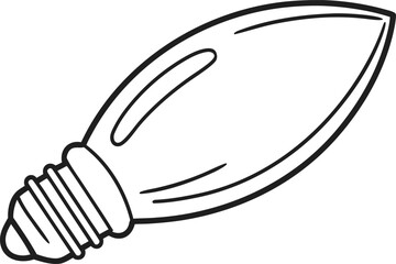 Christmas Lights Illustration. Holiday Christmas Lights Design. Festive Christmas Lights Artwork. Single Christmas Light Sketch. Decorative Christmas Lights Graphic. Colorful Christmas Lights Concept