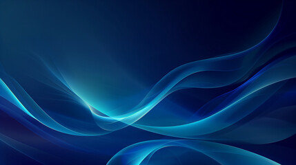 Obraz premium A captivating gradient background showcases a seamless blend from vibrant cyan to deep blue. The fluid design adds a modern touch suitable for various creative projects or digital interfaces