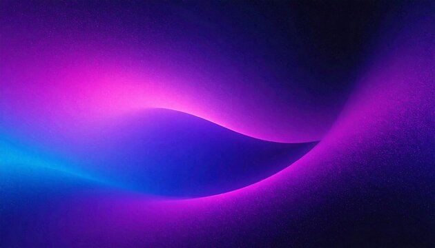 Glowing violet and blue abstract wave forms background bright