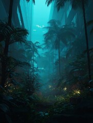 fantasy landscape with forest