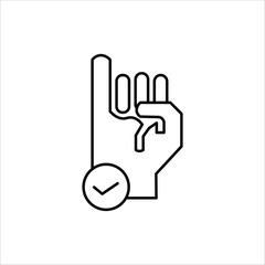 promise icons. simple line vector illustration