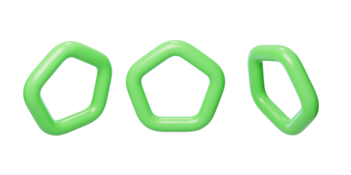 Auxiliary foil elements embellish hexagonal material 3D