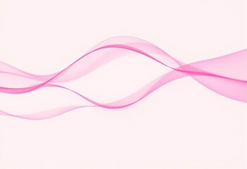 Fototapeta premium Soft pink wavy lines on a pale background, minimalist design, cheerful, repeat