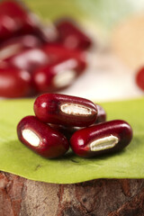 Fresh Red Kidney Beans from Guizhou Farm on Green Cutting Board - Healthy Legumes and Grains