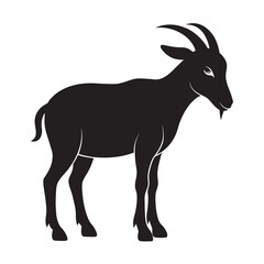 goat isolated on white