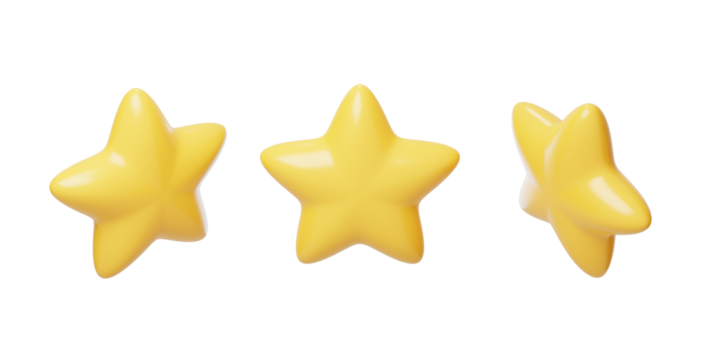 Auxiliary elements embellish pentagonal star material 3D