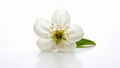 Obraz premium white flower isolated on white