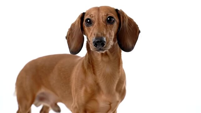 Dog isolated on white background 