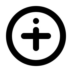 Obraz premium Add Circle Icon Outline