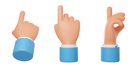 3D Gesture Action Interactive gesture select instructions