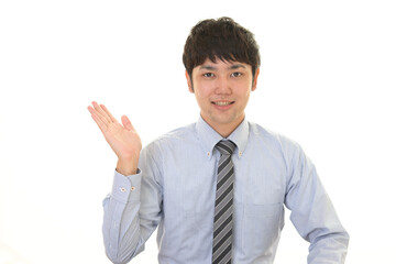 笑顔のビジネスマン