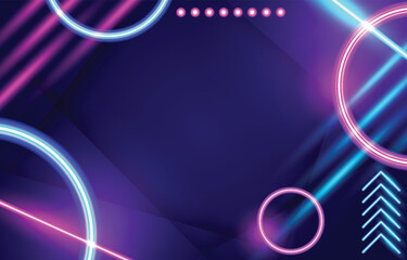 Abstract Futuristic Neon Background