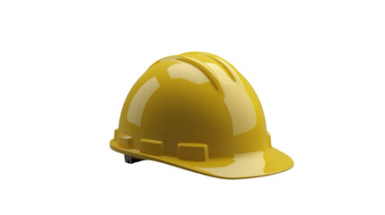 Fototapeta premium Simple Isolated Yellow Hard Hat Industrial Safety Equipment Illustration