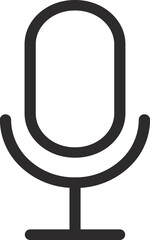 Simple microphone icon