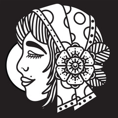 Old school vector designs for t-shirts, tattoos, stickers, etc.