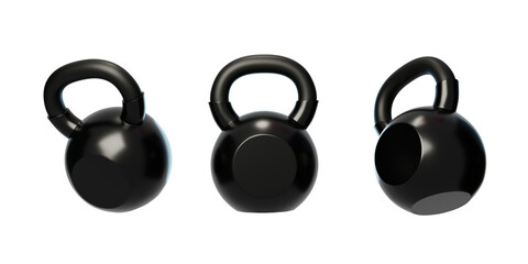Gym equipment Exercise muscle building wonder kettlebell 3D
