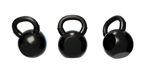 Gym equipment Exercise muscle building wonder kettlebell 3D