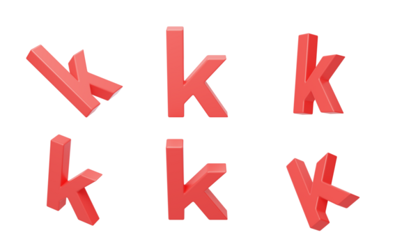 English k Spelling Language 3D