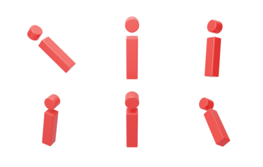 English Letter i Pinyin Spelling Language 3D