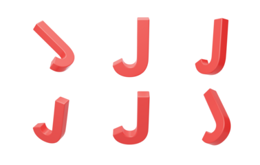 English Letter J Spelling Language 3D