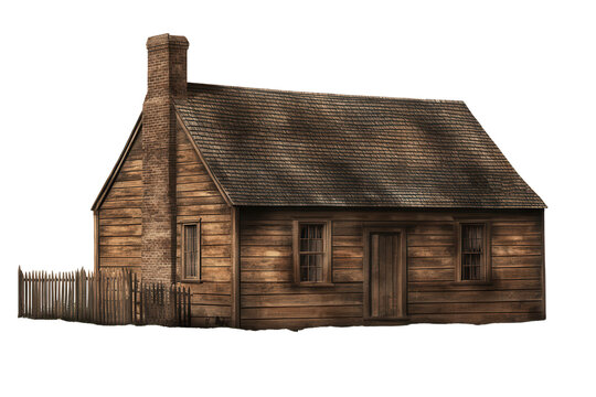 Colonial saltbox house situated in an isolated setting showcasing traditional architecture from early American history