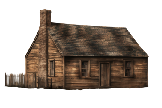 Colonial saltbox house situated in an isolated setting showcasing traditional architecture from early American history