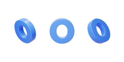 English Letter o Spelling Language 3D