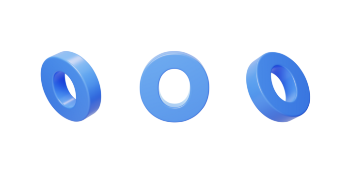 English Letter o Spelling Language 3D