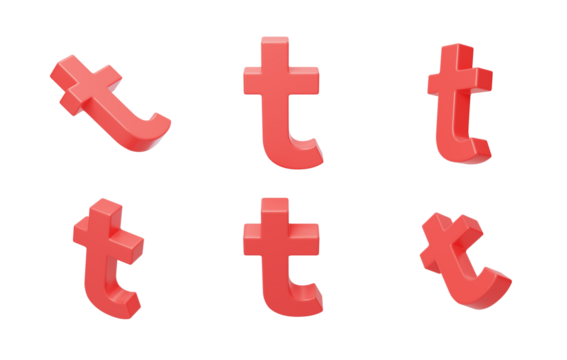 English Letter t Spelling Language 3D