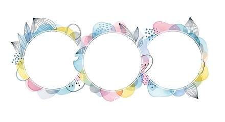 Abstract decorative circles