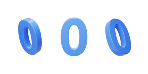 Number 0 count countdown count count 3D