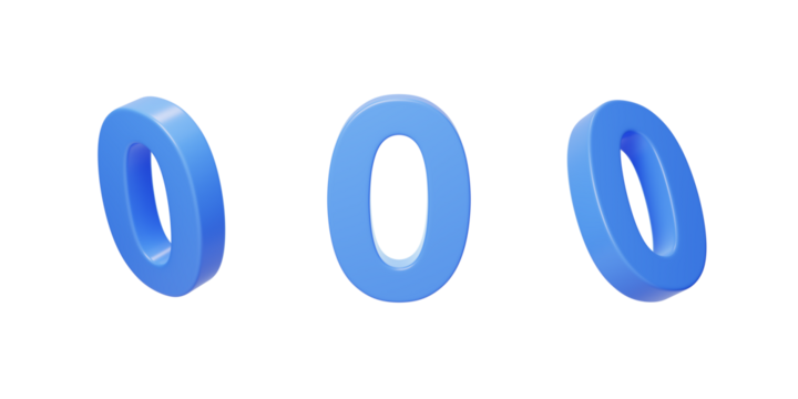 Number 0 count countdown count count 3D