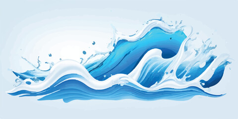 Stylish Aqua Teal Blue Abstract Ocean Wave Background Fluid Water Texture for Posters Web Graphics and Branding Projects