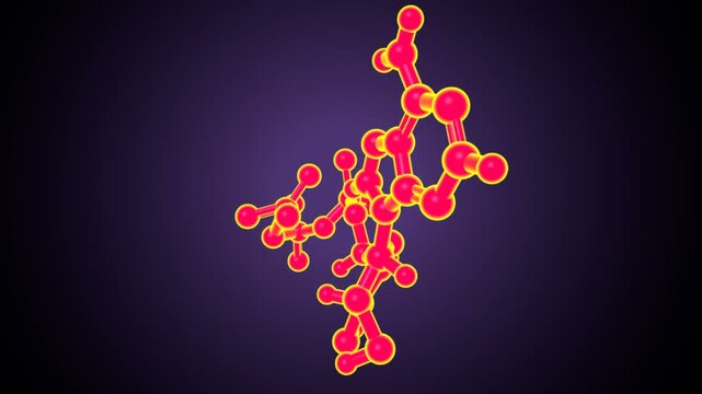 Thyroid hormones anatomy. 3d illustrations 