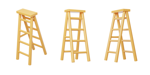 Progress Goals Develop decoration construction tools ladder 3D