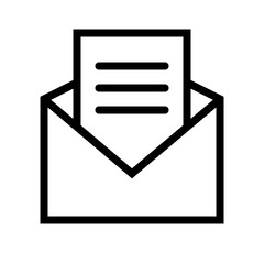 Open Email Read Message Icon, Envelope Icon - E-mail open envelope