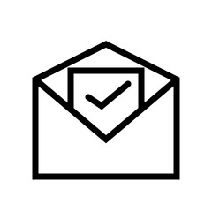 Email Envelope Successful Sent Icon - E-mail open envelope sent