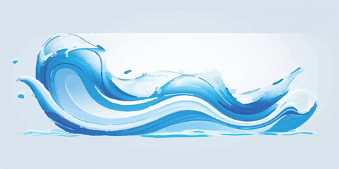 Blue Aqua Teal Ocean Wave Abstract Background with Fluid Water Design Perfect for Web Banners Posters and Presentations