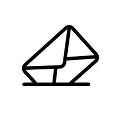 Email Envelope In Postbox Icon, Mail Box with Letter Icon, Envelope Icon - E-mail close envelope