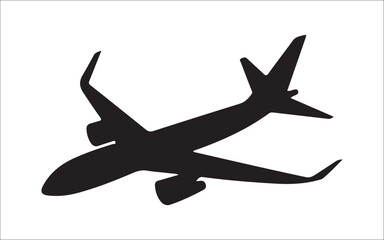 airplane silhouette vector