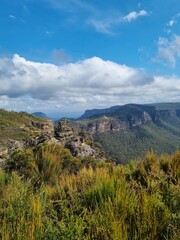 Cahill’s Lookout with Sunset Light over Blue Mountains, Australia